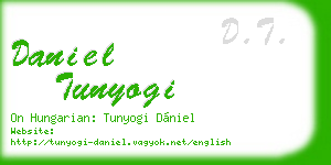 daniel tunyogi business card