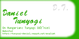 daniel tunyogi business card